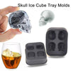 3D Skull Flexible Silicone Ice Cube Mould Tray Makes Four Giant Skull-Trending products - May 2018-GenerallyMarket