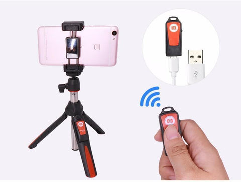 Selfie Stick Tripod Stand 4 in 1 Extendable Monopod Bluetooth-GenerallyMarket