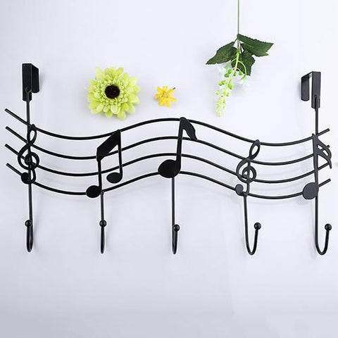 Vintage Metal Music Note Hook Coat Hat Bag Hanger Organizer Holder Wall Decor-Trending products - May 2018-GenerallyMarket