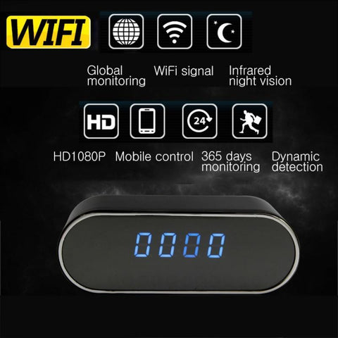 Wifi Alarm Clock With HD 1080P Night Vision Camera-GenerallyMarket